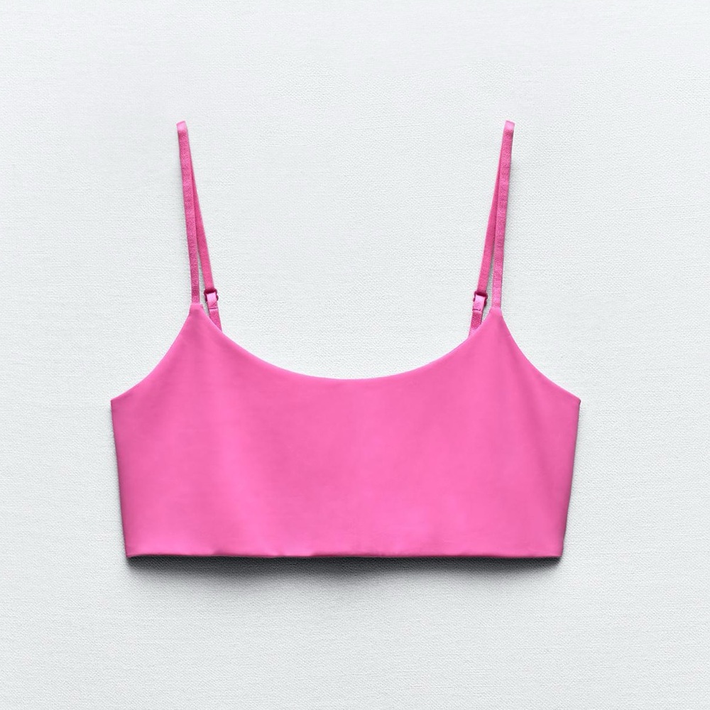 FLASH SALE⚡️Zara Polyamide Crop Top in Magenta